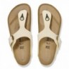 Birkenstock Gizeh Big Buckle Cuir nubuck Ecru