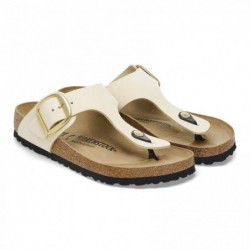 Birkenstock Gizeh Big Buckle Cuir nubuck Ecru