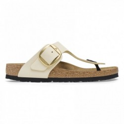 Birkenstock Gizeh Big Buckle Cuir nubuck Ecru