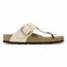 Birkenstock Gizeh Big Buckle Cuir nubuck Ecru