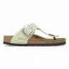 Birkenstock Gizeh Big Buckle Cuir nubuck Ecru