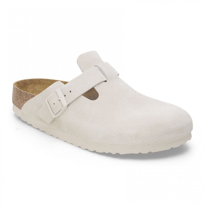 Birkenstock Boston Suède Antique White