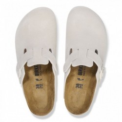 Birkenstock Boston Suède Antique White