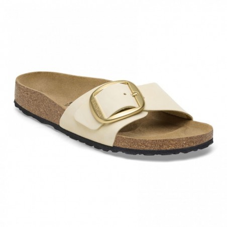 Birkenstock Madrid Big Buckle Cuir nubuck Ecru