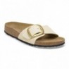 Birkenstock Madrid Big Buckle Cuir nubuck Ecru