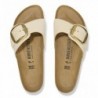 Birkenstock Madrid Big Buckle Cuir nubuck Ecru