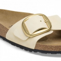 Birkenstock Madrid Big Buckle Cuir nubuck Ecru