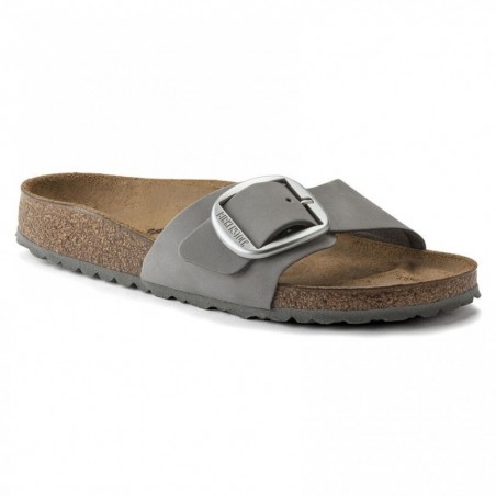 Birkenstock Madrid Big Buckle Cuir nubuck Dove Gray