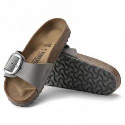 Birkenstock Madrid Big Buckle Cuir nubuck Dove Gray