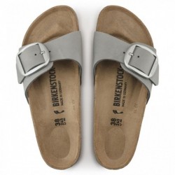 Birkenstock Madrid Big Buckle Cuir nubuck Dove Gray