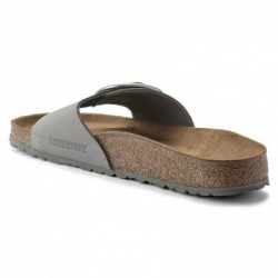 Birkenstock Madrid Big Buckle Cuir nubuck Dove Gray