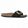 Birkenstock Madrid Big Buckle Cuir nubuck Noir