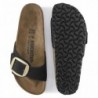 Birkenstock Madrid Big Buckle Cuir nubuck Noir