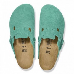 Birkenstock Boston Suède Vert numérique