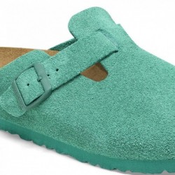 Birkenstock Boston Suède Vert numérique